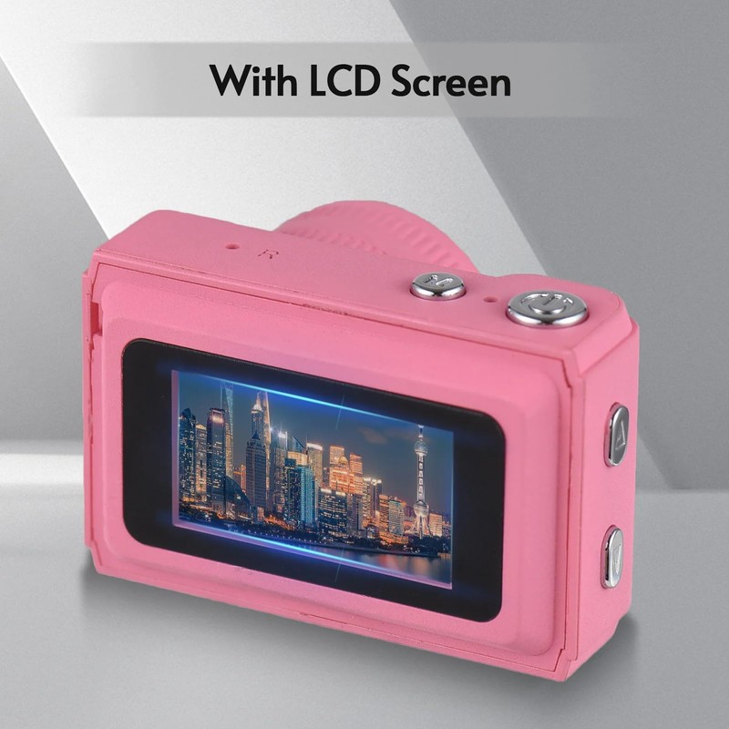 Mini Digital Camera with LCD Screen LED Flash 1080P Full