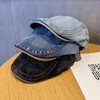 Quanhaigou Unisex Denim Newsboy Hats Flat Ivy Gatsby Cabbie Driving