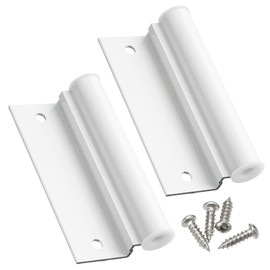 Screen Door Lower Hinge Leaf for Andersen Screen Doors Aluminum White Screen Door Hinge (2 Pack)