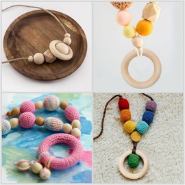 Wooden Rings for Crafts, Pack of 20 Wooden Rings, Macrame Wooden Ring, Wooden Napkin Rings, Natural Wooden Rings, Wooden Wreath, Craft Ring for DIY Jewellery, Crafts (20/30/40/50/60 mm)