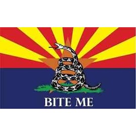 Arizona Bite Me Flag 3'x5' Gadsden Banner