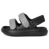 Native Shoes Kids Chase (Toddler) Sandal, Jiffy Black/Satellite Grey, 7