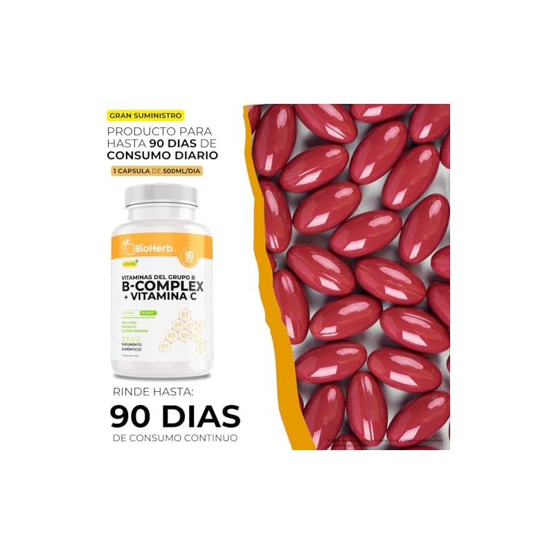 BioHerb® | Complejo B – Fórmula Equilibrada de Vitaminas B1,