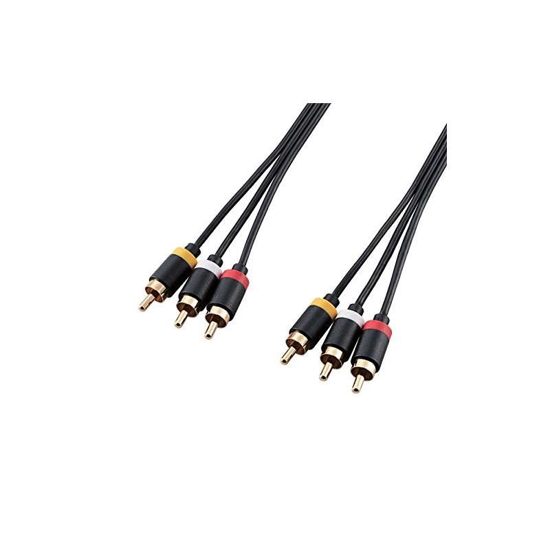 Elecom AV Cable/TV-VCR/RCA Pin Plug x 3-RC