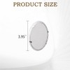 4 Inch, Round Open Screen Vent, Tab Style, Mill Finish,