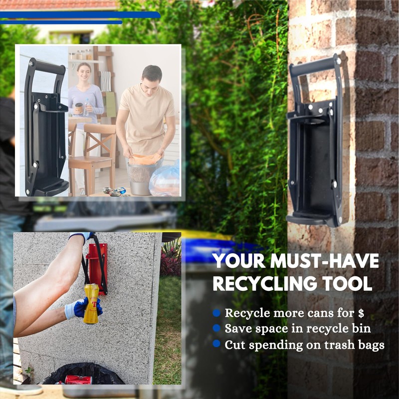 Can Crushers for Recycling, Aluminum Can Crusher for 16oz &
