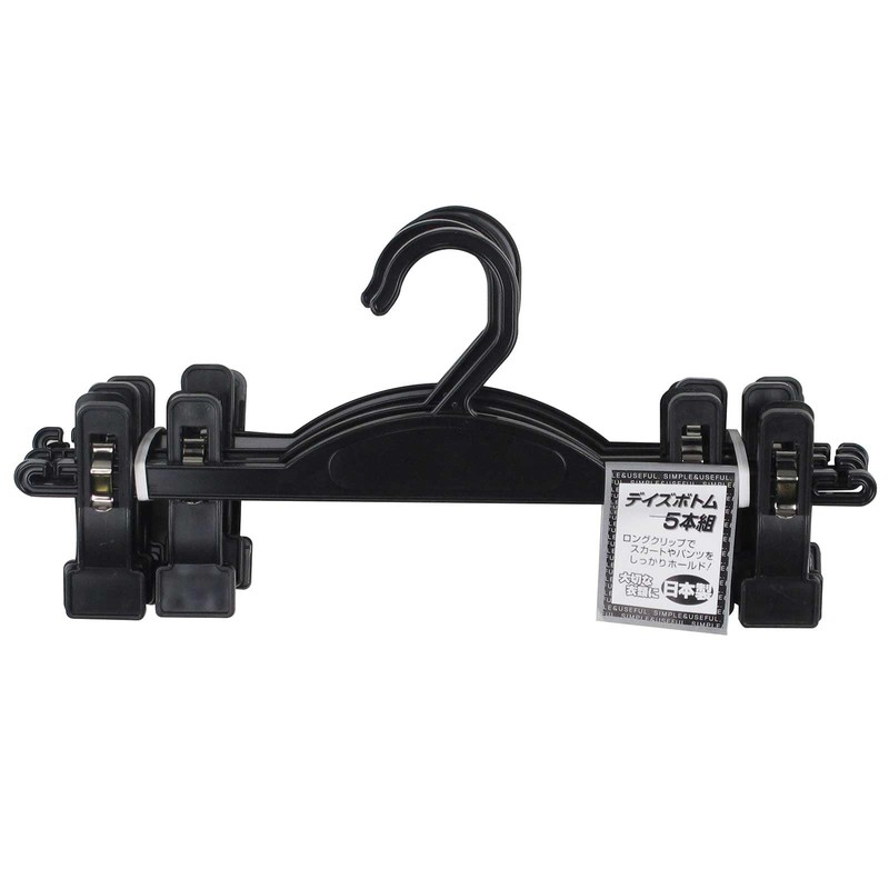 Sawafuzi Clothes Hanger Days Bottom Hanger Black 12.8 inches Wide