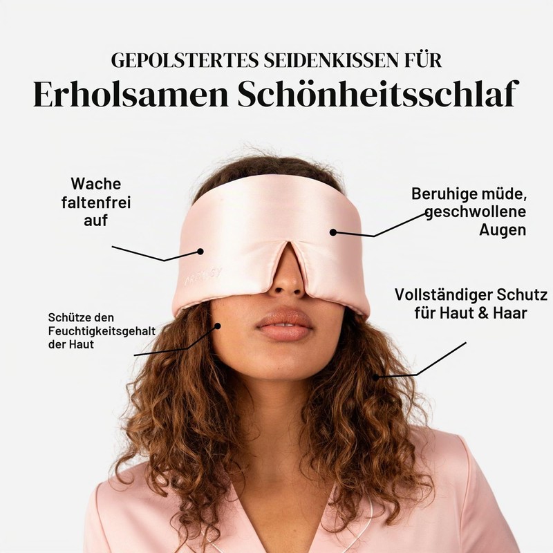 DROWSY Silk Sleep Mask - A padded silk cocoon that