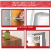 Door Knob Wall Protectors 6-Pack, 2 Inch Clear Silicone Door
