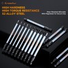 Crosstar 4" Long Hex Bit Set 20PCS (Metric & SAE)