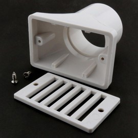 LUORNG 2.5 Inch White Floor Drain Swimming Pool Water Overflow Outlet Main Drain Cover Replacement Fittings