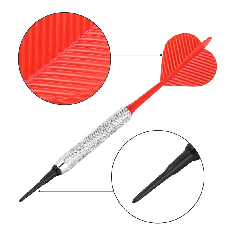 Accmor 12 Pack Soft Tip Darts, Bar Dart, Plastic Tip