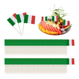 200 Italian Toothpick Flags, Cupcake Toothpick Flags, Fruit Pick Flags, Cocktail Toothpick Flags, Decorative Toothpick Flags
