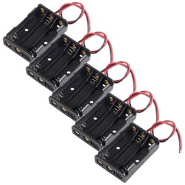 単4電池用 3x1.5V 電池ボックス 3スロットAAA 1.5 vバッテリーホルダー(5個)