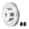 sourcing map 80 Teeth 12 mm Bore Control Pulley Aluminium