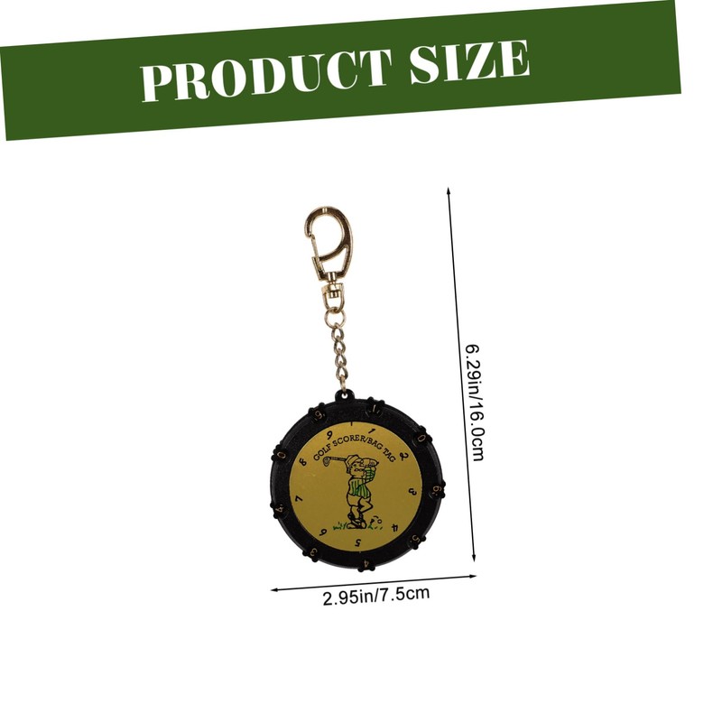 GRIRIW Portable Golf Score Counter Tool Golf Device with Chain
