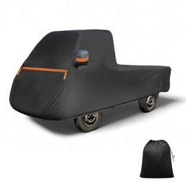 X AUTOHAUX Car Cover for Daihatsu Hijet Truck - Aluminum Film Cotton All-Weather Waterproof Windproof Protection W/Right Zipper (Outdoor Full Coverage)