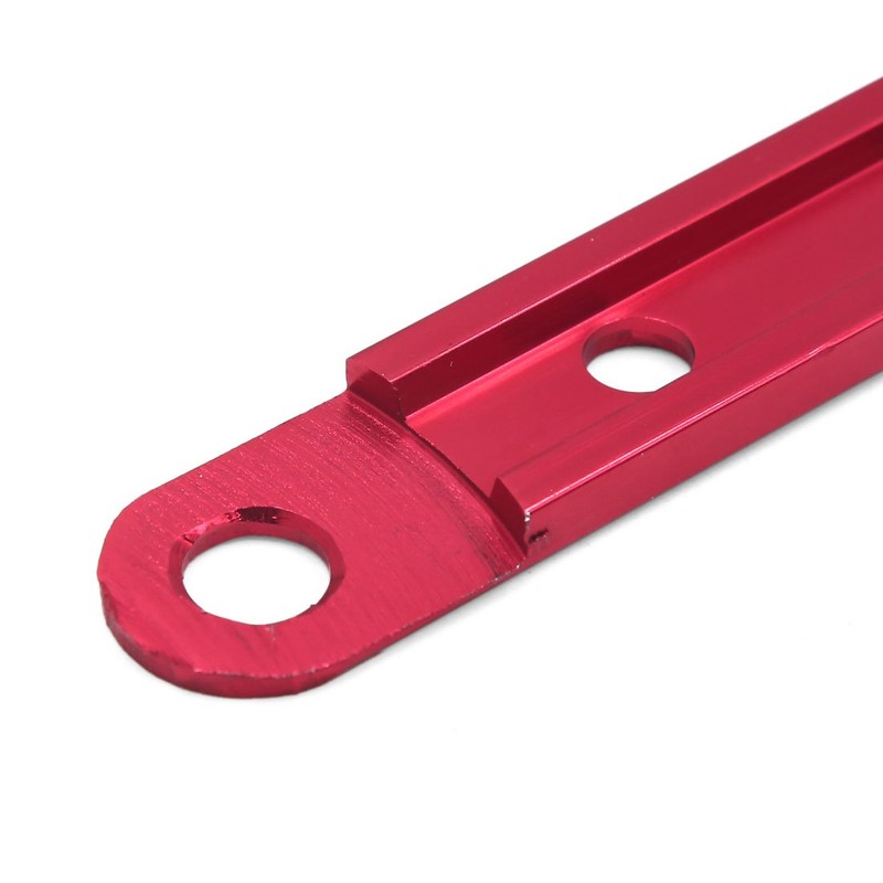 sourcingmap Adjustable Aluminum Alloy Red Motorcycle Hanger Exhaust Muffler Mounting