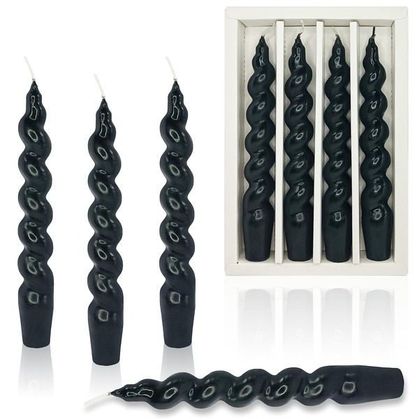 Halloween Candles Unscented Taper Candle - Black Candles Sticks 7.5