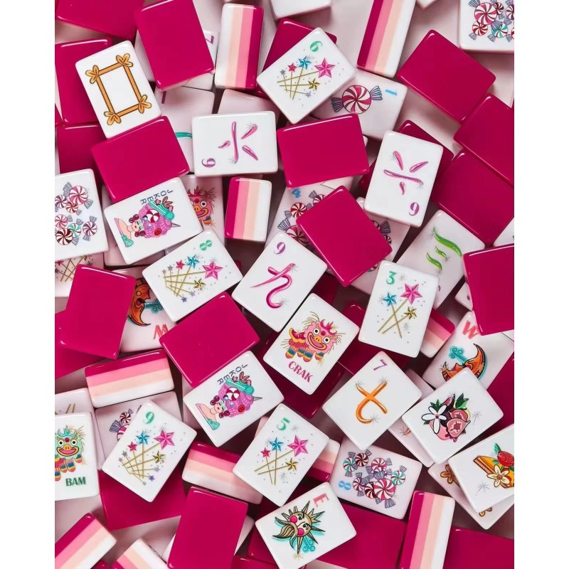 Custom Made Foldable Portable 4 Layer American Mahjong Acrylic Tiles