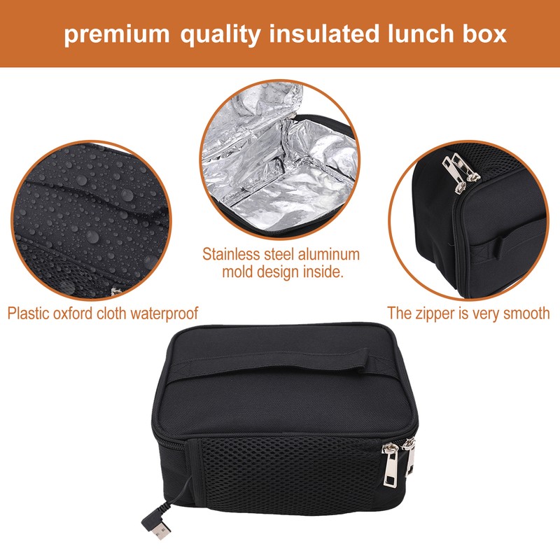 Portable Oven, 5V 9W Car Electric Food Warmer Mini Personal