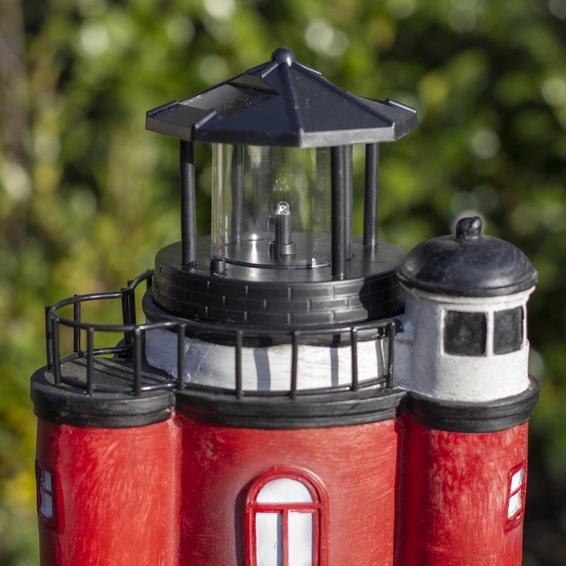 colourliving Lighthouse Replacement Head Flashing for Decorative Solar Lighthouses Red