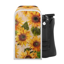 ZUXONGSY Sunflower Can Opener Dust Cover Beige Electric Can Opener Dust Cover Home Kitchen Decorative Can Opener Cover for Women Gift