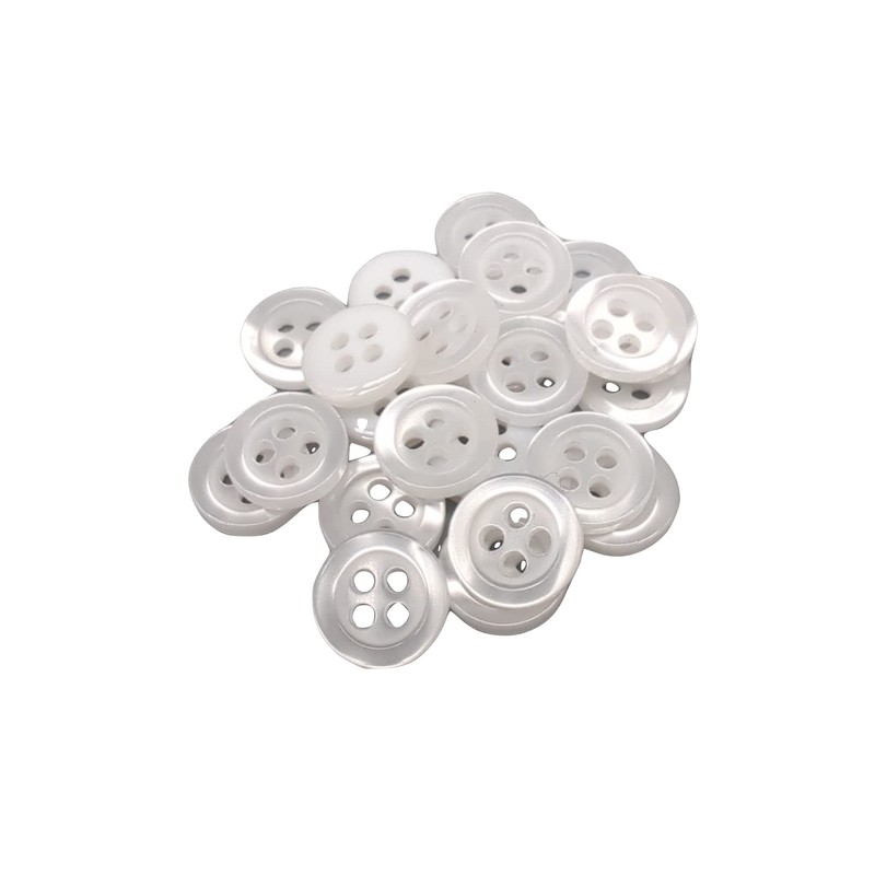 50 Mother of Pearl Buttons - 5 Sizes and 11