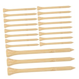 BESPORTBLE Versatile Golf Tee Set 40 Pcs Bamboo Tees Golf Spikes Replacement for Men