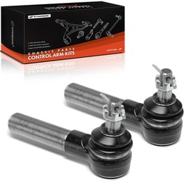 A-Premium (1) Front Left Inner & (1) Front Left Outer Tie Rod End, Compatible with Ford F-350 F350 1988-1997, 4WD