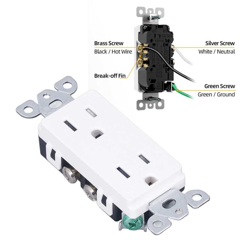 Weatherproof Outlet with Cover US Standard Power Socket Outdoor RV