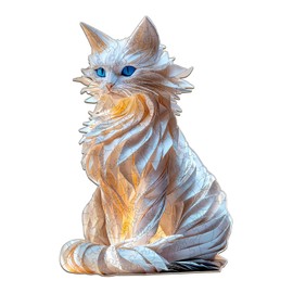 Wooden Puzzle for Adults-160PCS Noble Cat Unique Shape Advanced Wooden Jigsaw Puzzle for Adult, Challenge Wood Jigsaw Puzzles,Best Gift,Home Decoration