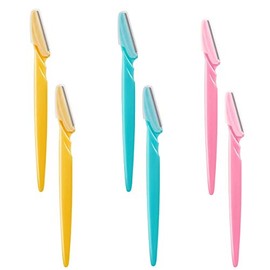 JSBelle Set de 6 Eyebrow Razor, Maquinilla de afeitar ceja afeitadora con cubierta de precisión para mujer (6 piezas)                                 