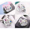 Nail Art Dappen Dish Swan Shape Crystal Cup Glass Acrylic
