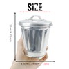 DOERDO Mini Desktop Wastebasket Galvanized Trash Can, for Kitchen Countertop,