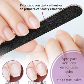 13 Limas Para Uñas Manicure Sponge Y Pulidores Profesionales
