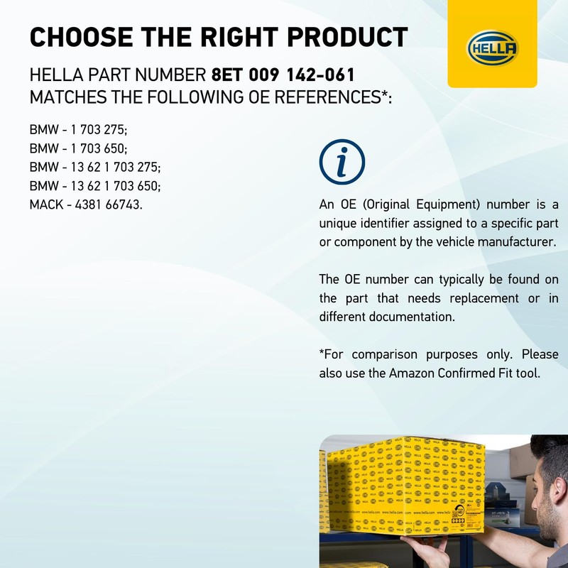 HELLA 8ET 009 142-061 Air Mass Sensor - Pipe-neck