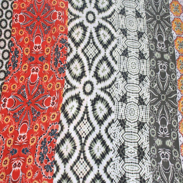 Texco Inc 58" Wide Printed 100% Polyester Wool Dobby Hi