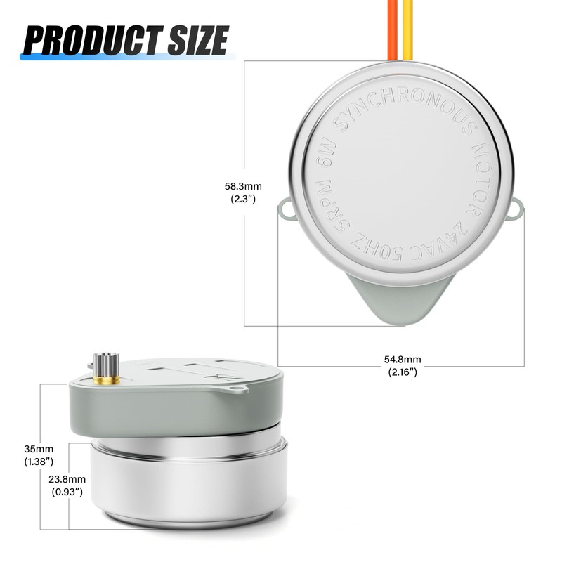 LUBIYACK 802360JA Zone Valve Control Synchron Motor Compatible with V8043
