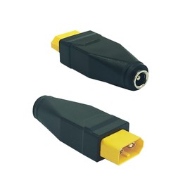 ZHUOYUEFSC 4Pcs XT60 Male to DC 5221 Female Connector New Upgraded Adapter 5.5mm x 2.1mm Connector for Drone, Model, Energy Storage Power（XT60 Male to DC 5521 Female）