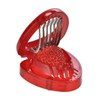 Land-Haus-Shop® Strawberry Cutter Plastic with Stainless Steel Blades, Strawberry Fruit
