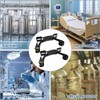 Snblzhef 2PC Propane Tank Bracket Cylinder Wall Mounted Brackets,with 6.6ft