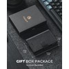 VULKIT Slim Bifold Pop up Wallet Minimalist Leather Card Holder