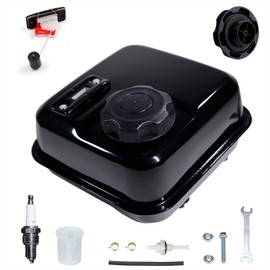 JMCHstore Side Port Gas Fuel Tank W/ Gauge for Non Hemi Predator 212 6.5HP 212CC Engine 60363 69730 69727, Baja Massimo MB200 Mini bike, R210III Chipper Shredder 62323 Water Pump 56160 56162