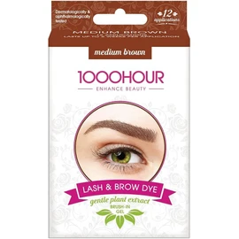 1000 HOUR Plant Based Lash and Brow Dye Kit - Med Brown