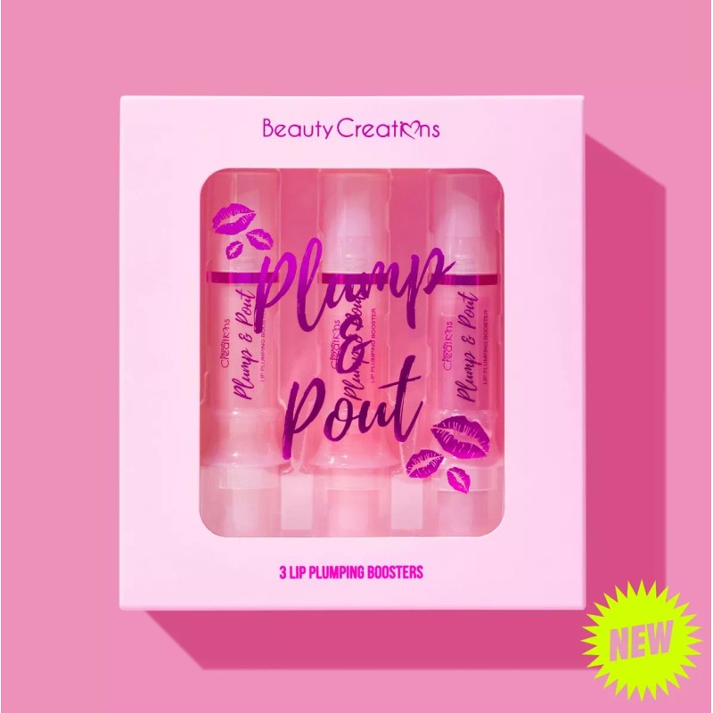 Beauty Creations Set 3 Lip Gloss Voluminizador Plump & Pout