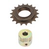 Single Speed Bike Freewheel 18T Threaded Bicycle Freewheel with 13mm