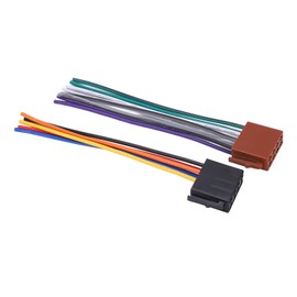 ISO Wiring Harness Adapter, Yctze 2Pcs/Kit ABS Metal Car Radio Adapter Connector Radio ISO Plug Replacement for C230 2000