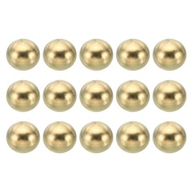 PATIKIL M5 x 0.8 Thread Cap Nuts Button 15 Pack Brass Ball Lamp Decoration Screw Caps Nut Cover Nut for Furniture Lighting or Crafts Project 10 mm
