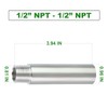 TAISHER 2PCS Stainless Steel Pipe Fittings, 1/2" NPT Male x